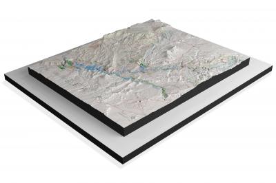 Glen Canyon National Recreation Area 3D Raised Relief NPS Map