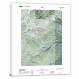 Yellowstone National Park-Old Faithful, 2021, USGS Satellite Map Canvas Wrap
