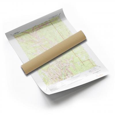 Zions National Park, 1980, USGS Historical Map Rolled Print